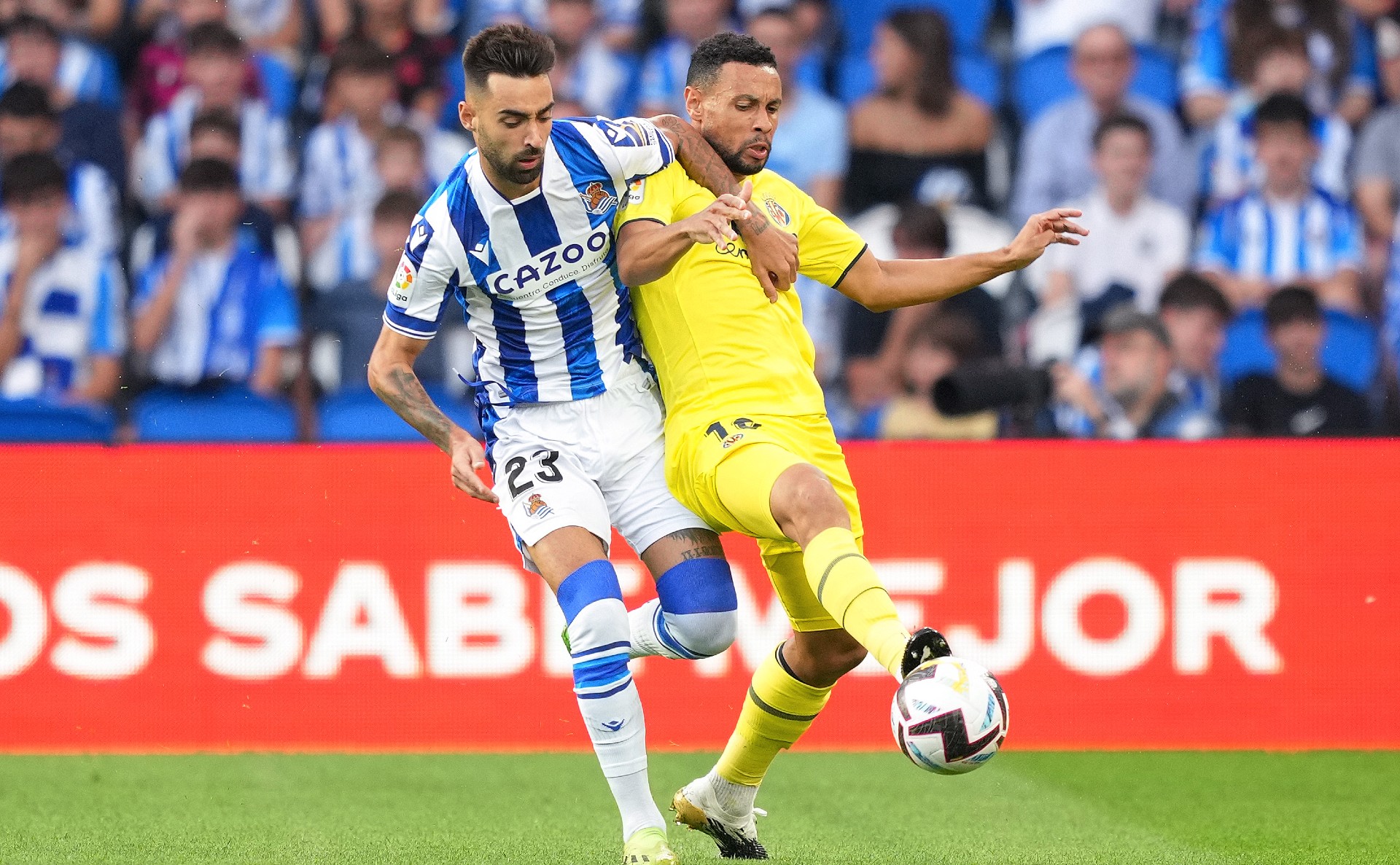 Real Sociedad edge out European battle with Villarreal