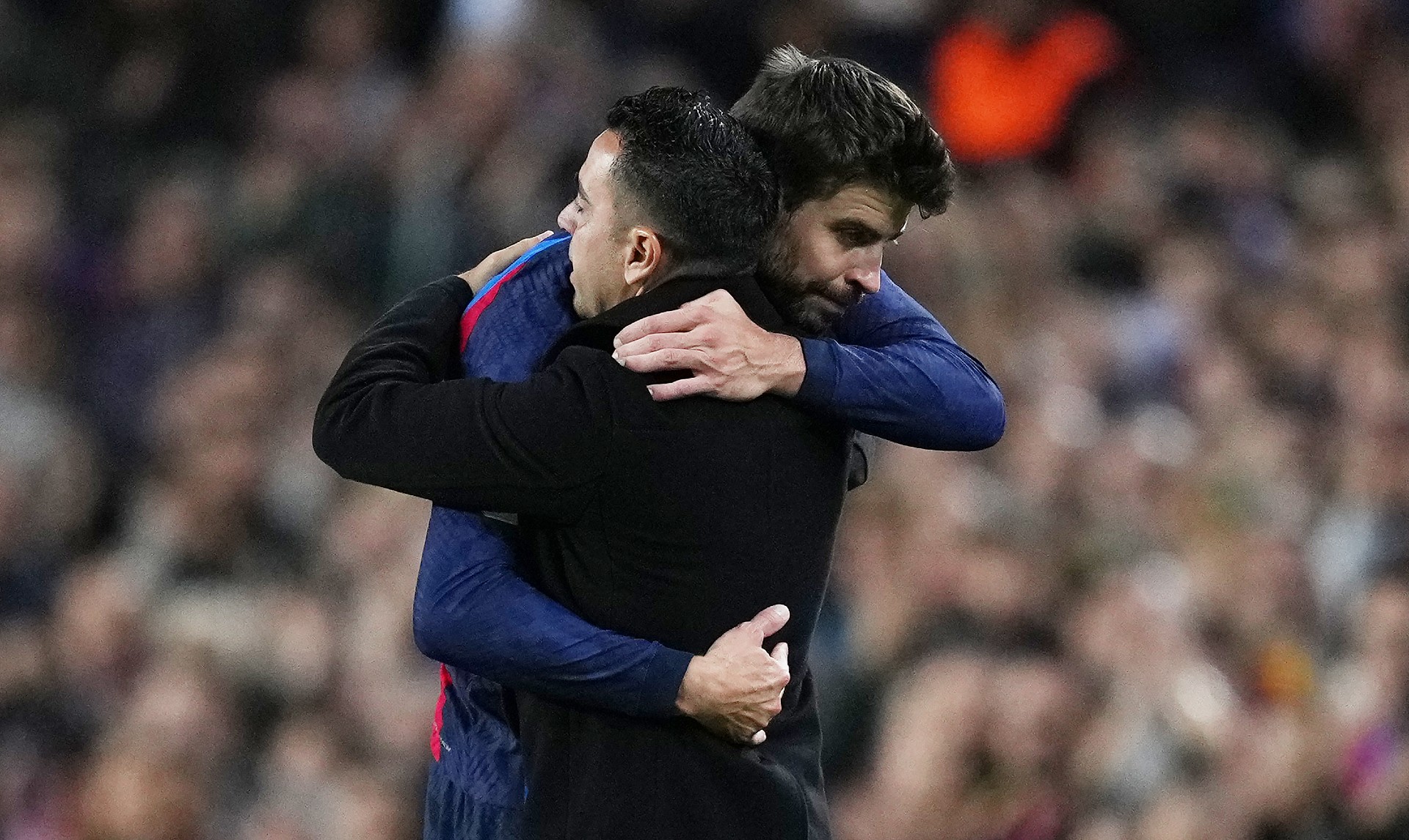 Xavi and Gerard Pique