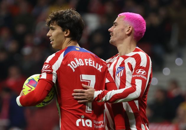 Joao Felix and Antoine Griezmann