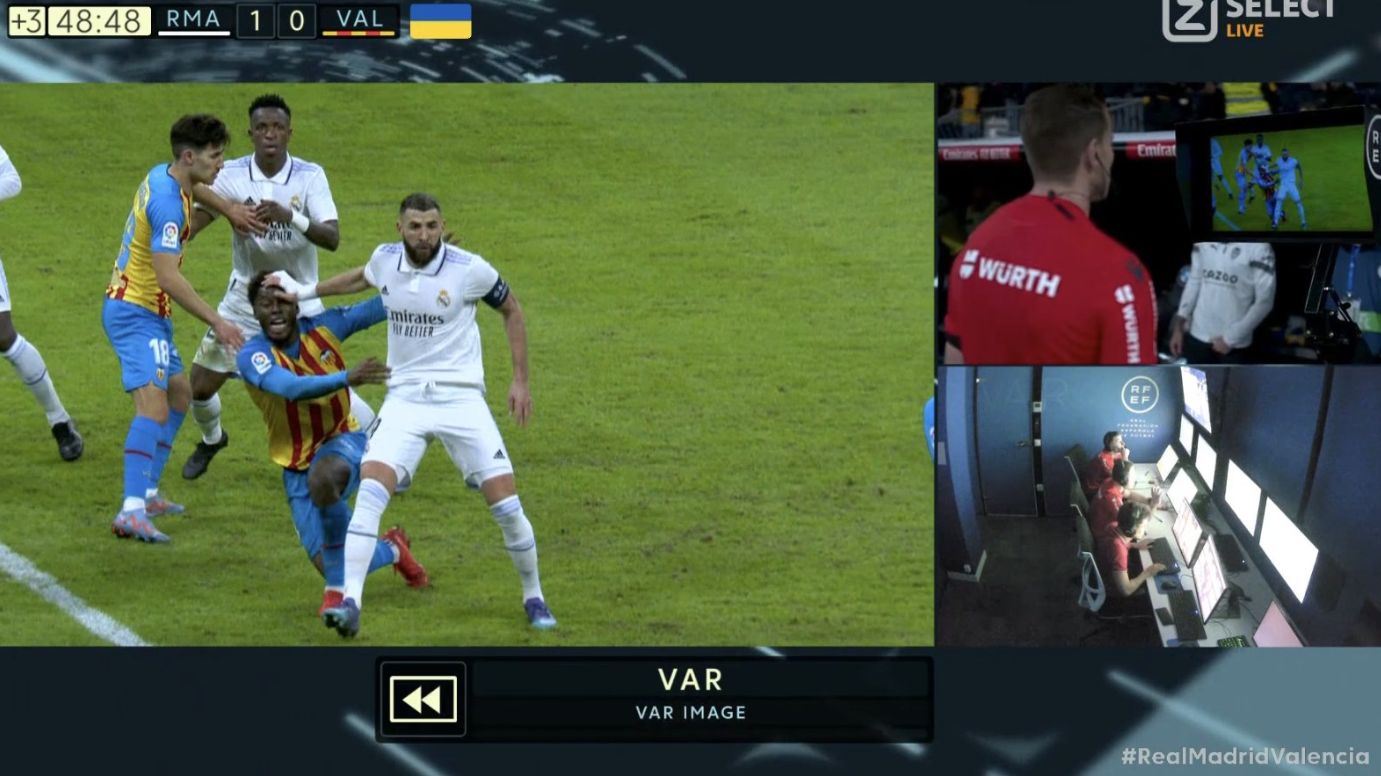 WATCH: VAR rules out Real Madrid’s opening goal for Karim Benzema foul