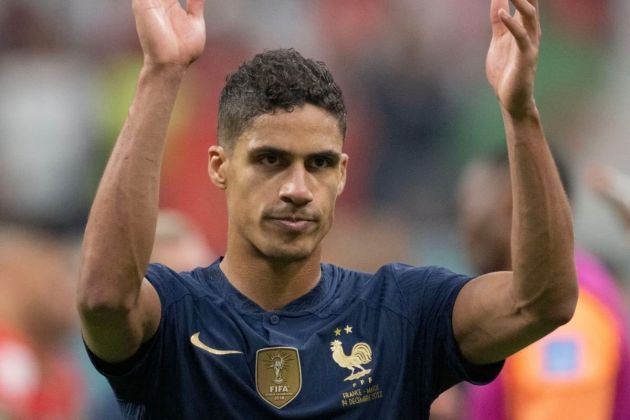 Varane in action for France.