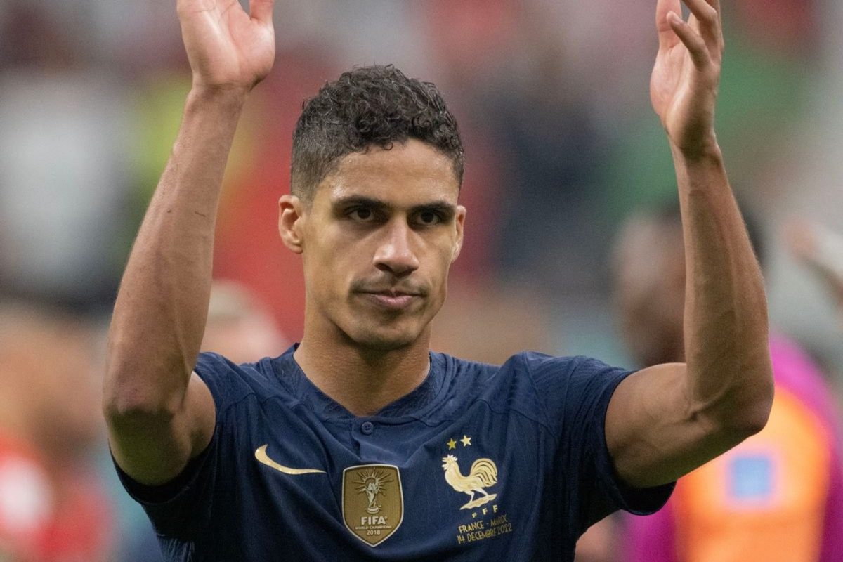 Varane in action for France.