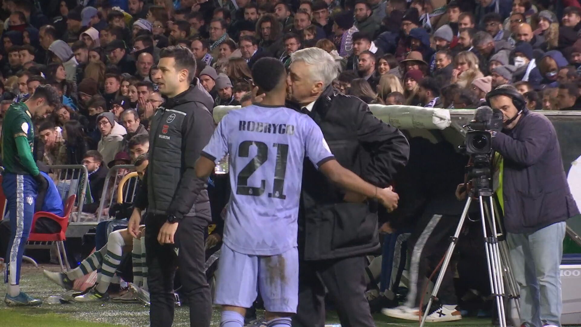 Ancelotti shoes his affection for Rodrygo.