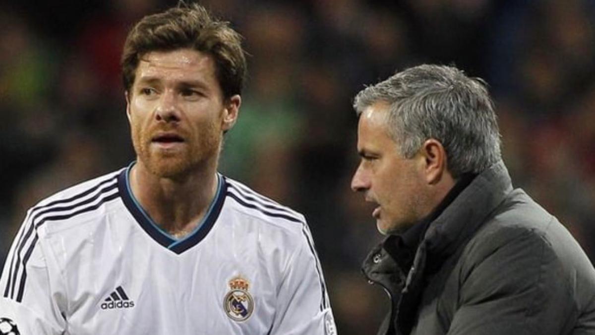 Xabi Alonso and Jose Mourinho.