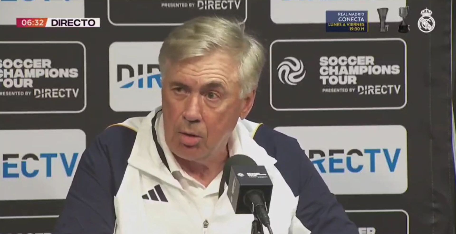 WATCH: Real Madrid coach Carlo Ancelotti responds to first Kylian Mbappe question of preseason tour WATCH: Real Madrid coach Carlo Ancelotti responds to first Kylian Mbappe question of preseason tour