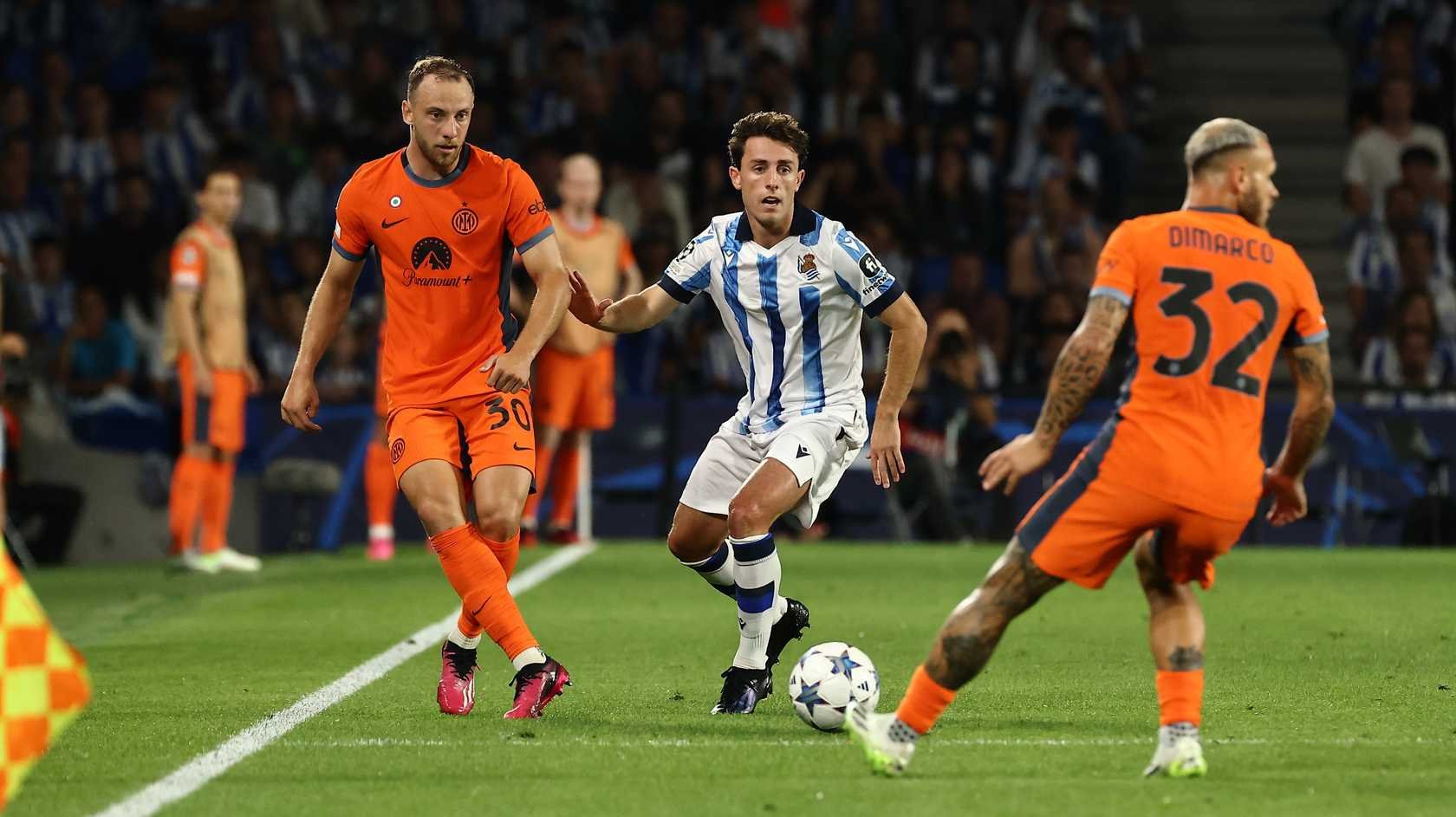 Real Sociedad held at home by Inter Milan on Champions League return