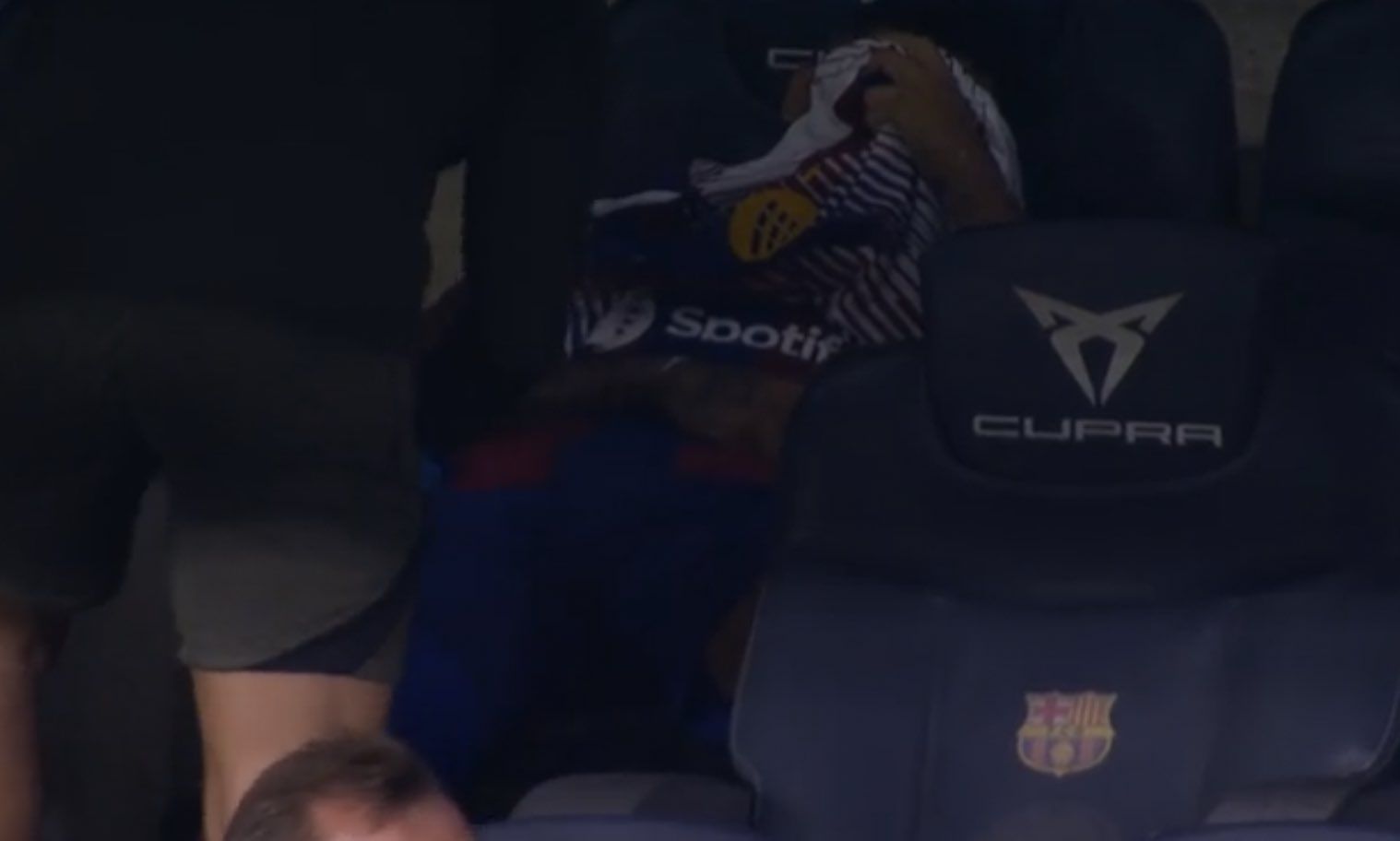 Concern at Barcelona as attacking star limps off in first half against Sevilla