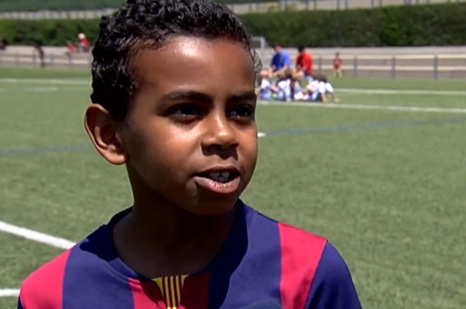 Lamine Yamal during his time at La Masia.
