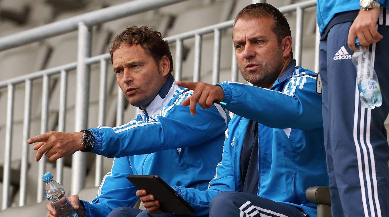 Sorg during his time with Hansi Flick at Germany.