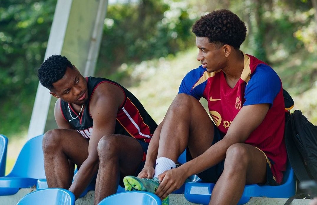Ansu Fati and Alejandro Balde