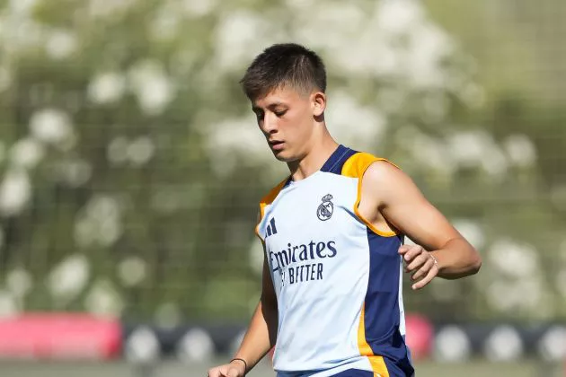 Arda Guler in training.