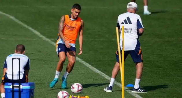 Dani Ceballos in Real Madrid training