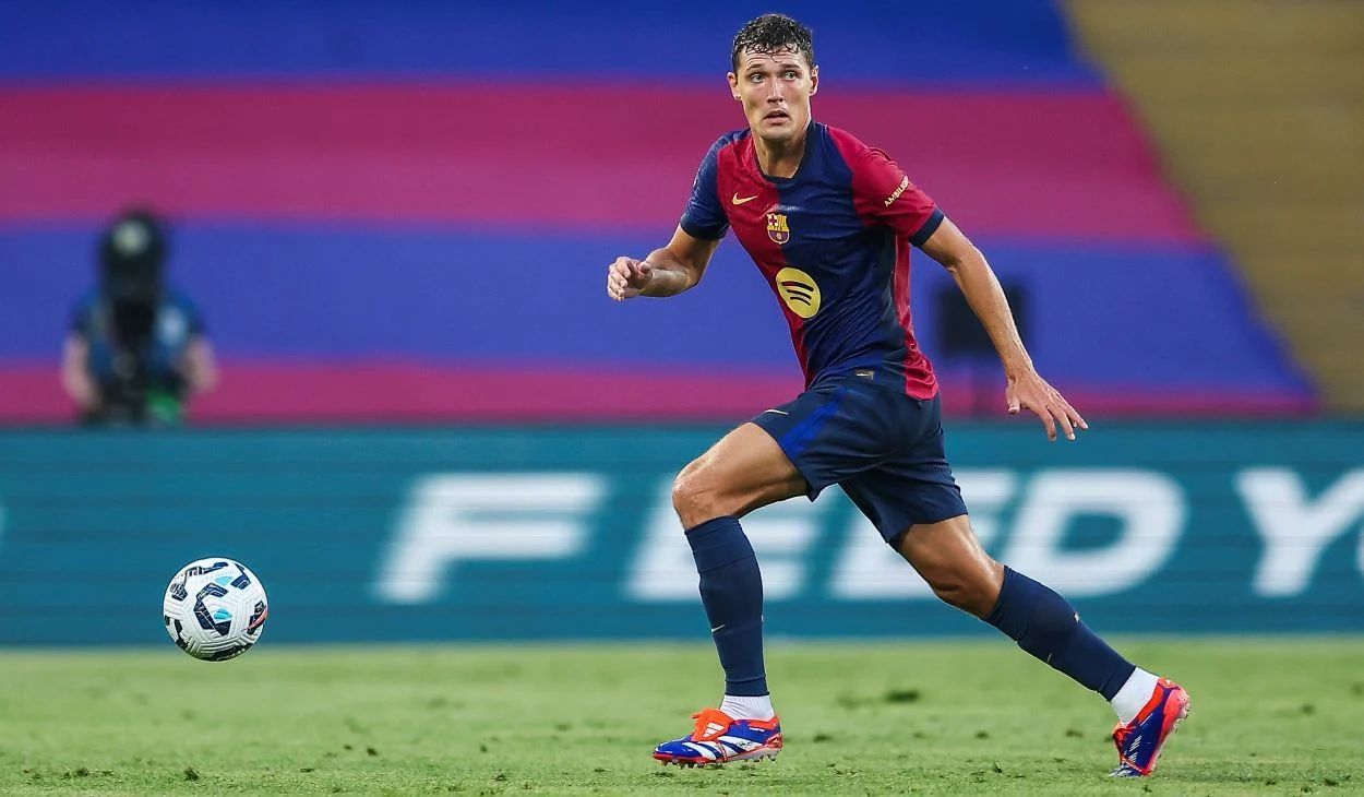 Andreas Christensen at Montjuic.