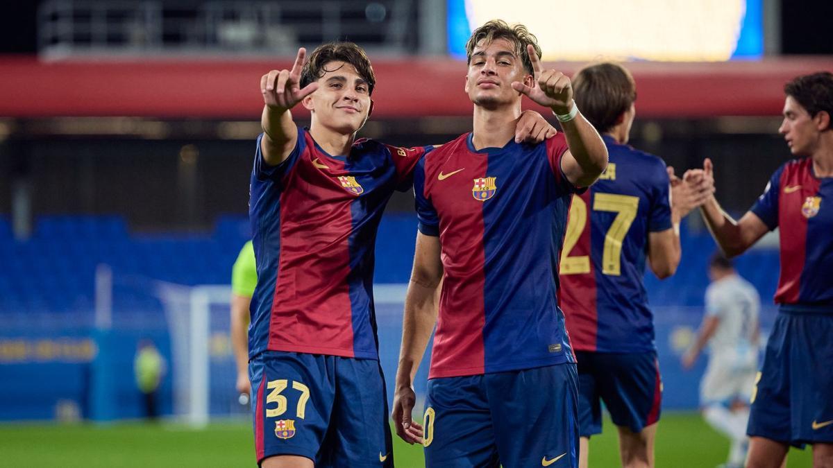 Guille Fernandez celebrates with cousin Toni Fernandez