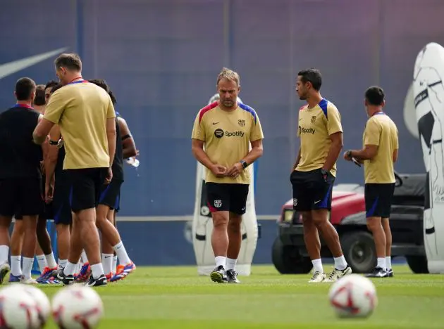 Flick contemplates what Barcelona moves to make.