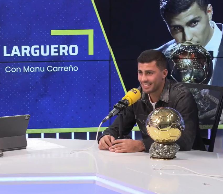 Rodri during an interview with Cadena SER.