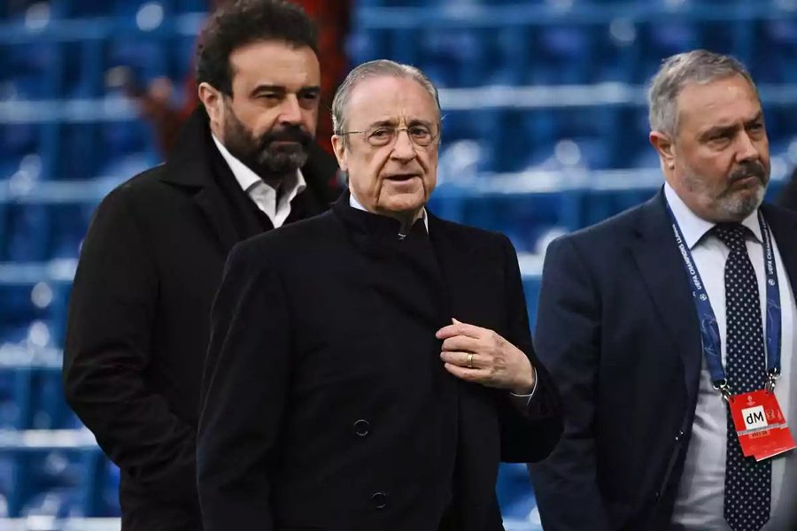 Jose Angel Sanchez and Florentino Perez