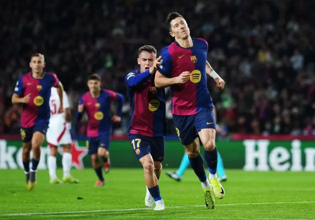 Lewandowski celebrates