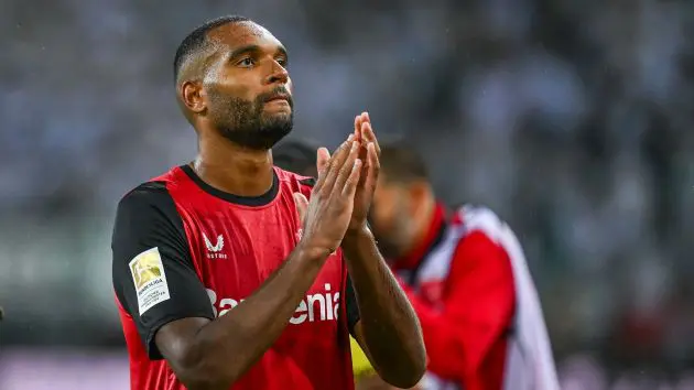 Jonathan Tah applauds.