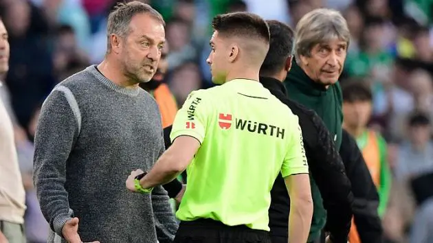 Flick is sent off at Real Betis