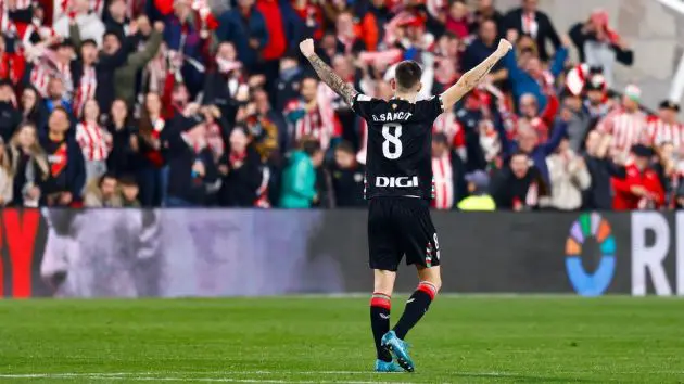 Sancet will miss Athletic's clash with Rayo Vallecano.