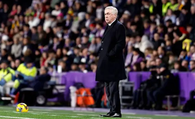 Carlo Ancelotti on the touchline