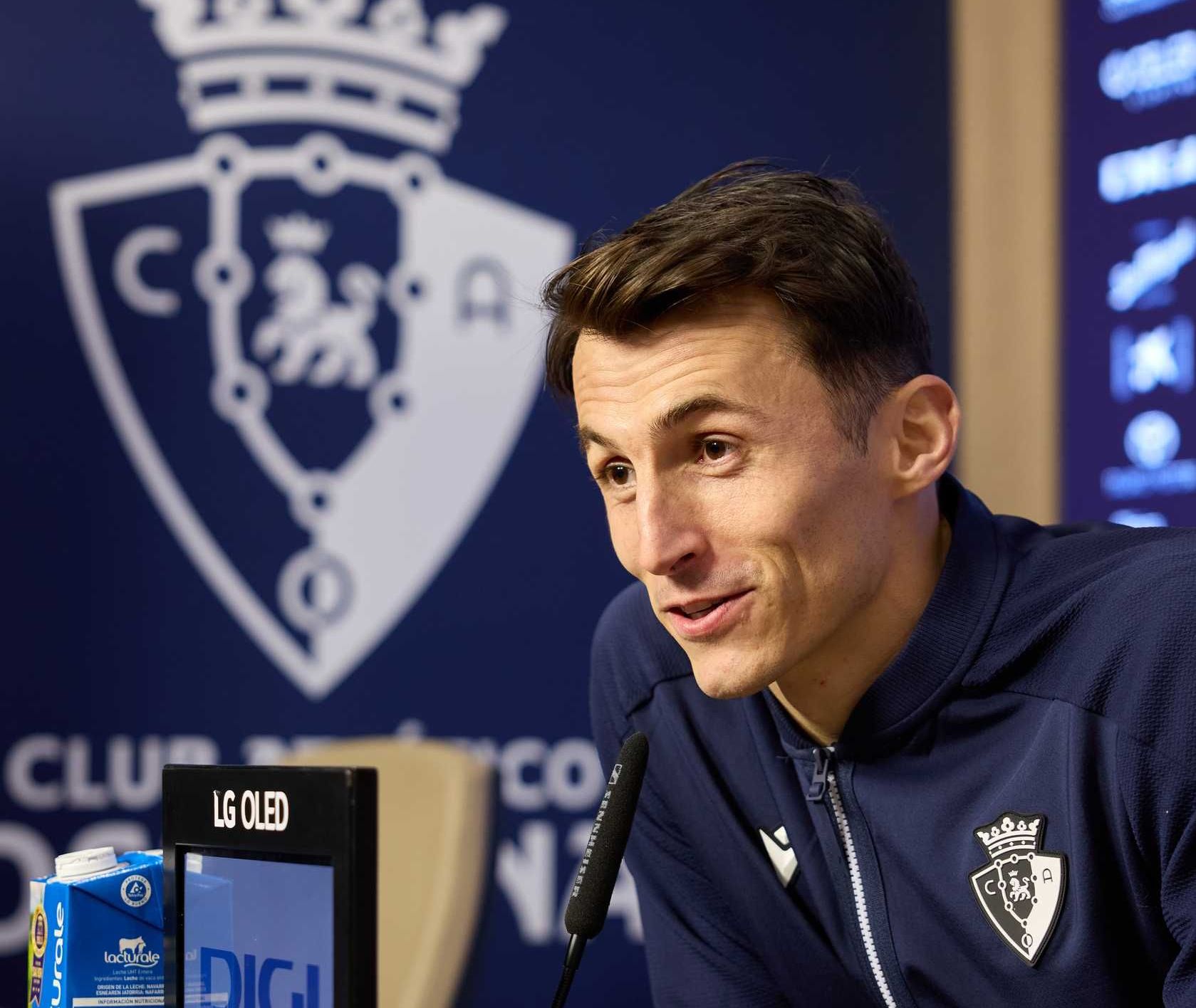 Osasuna forward Ante Budimir speaks