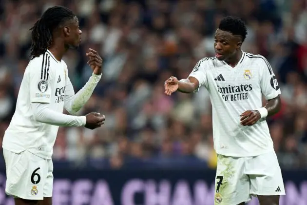 Camavinga and Vinicius debate.