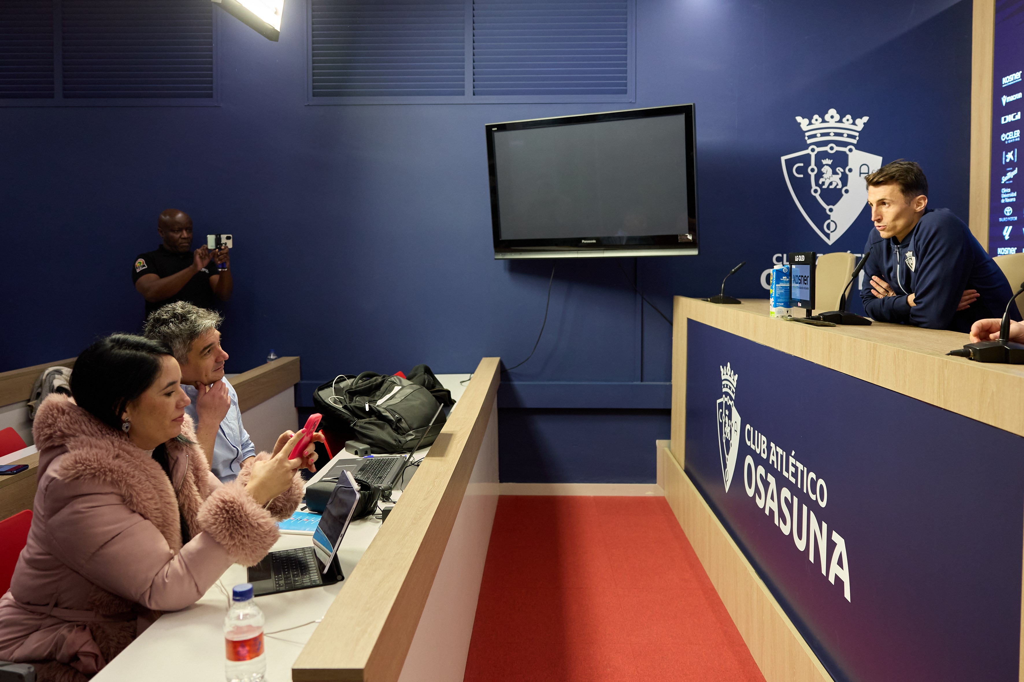 Budimir speaks to press
