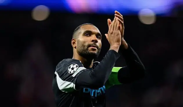 Tah claps the Leverkusen support away from home.