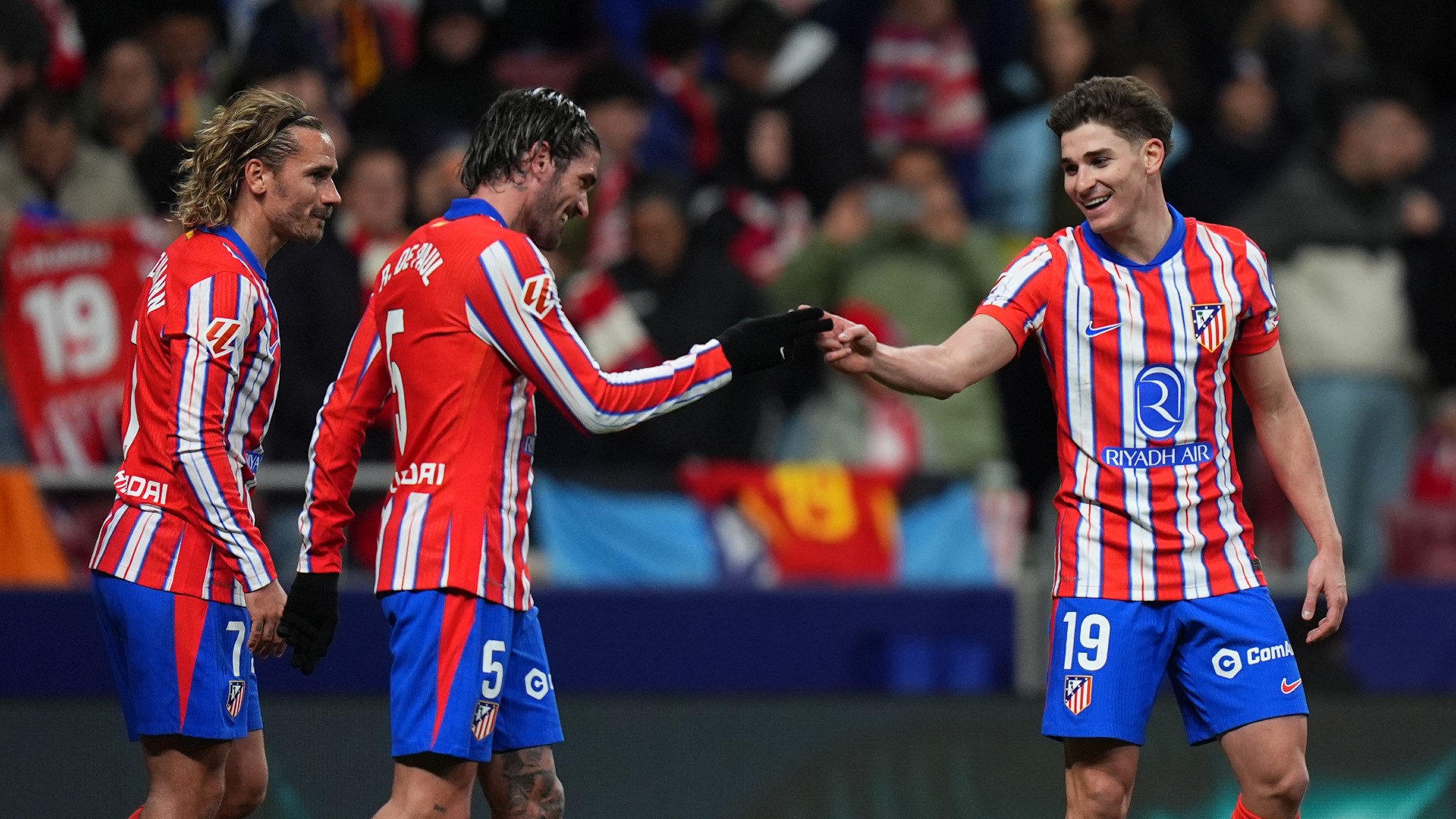 Atletico Madrid's Julian Alvarez