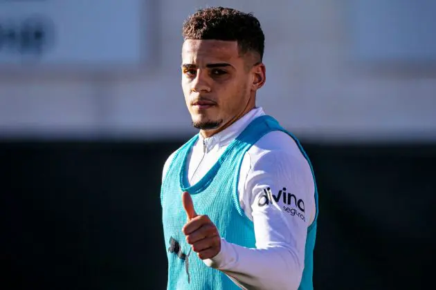 Max Aarons in training.