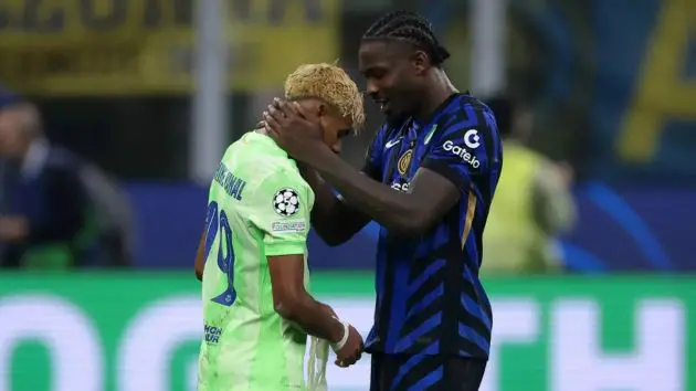 Thuram consoles Lamine Yamal.