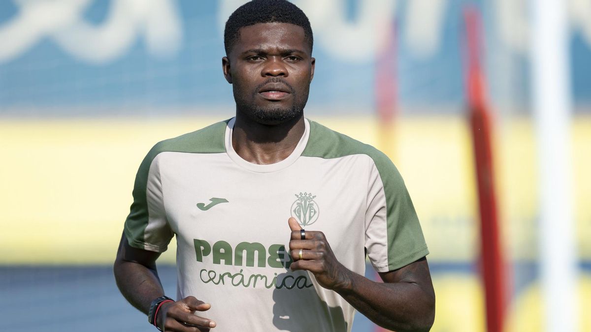 Partey trains for the first time.