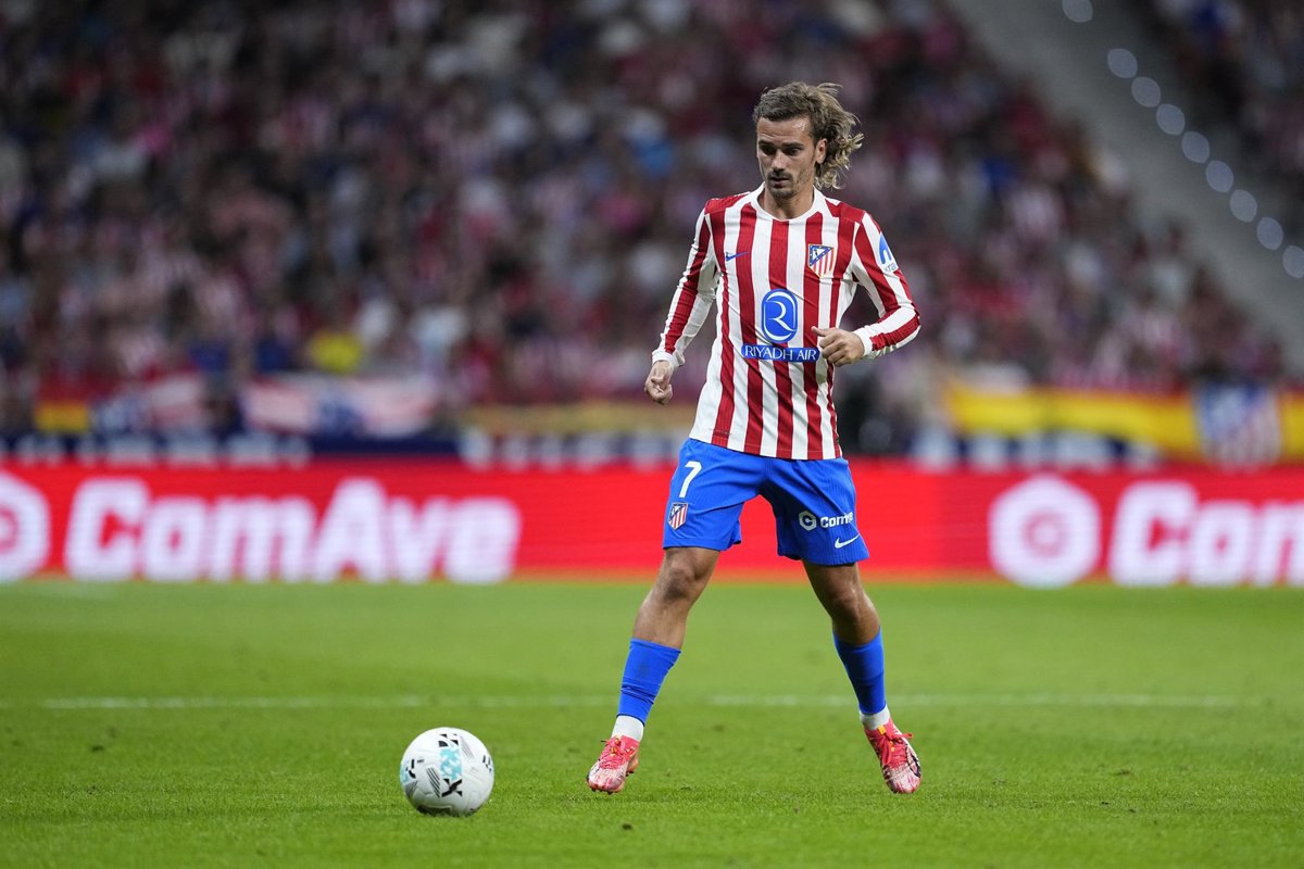 Griezmann in action for Atletico Madrid.