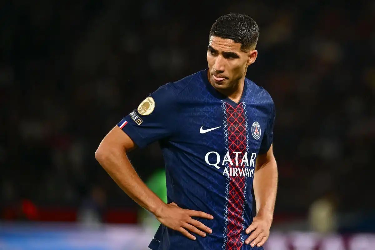 Hakimi in action for PSG