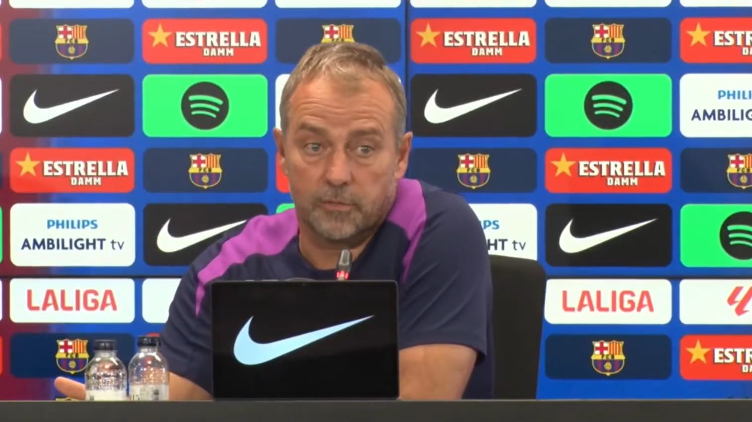 Flick was unhappy with Barcelona's defensive issues.