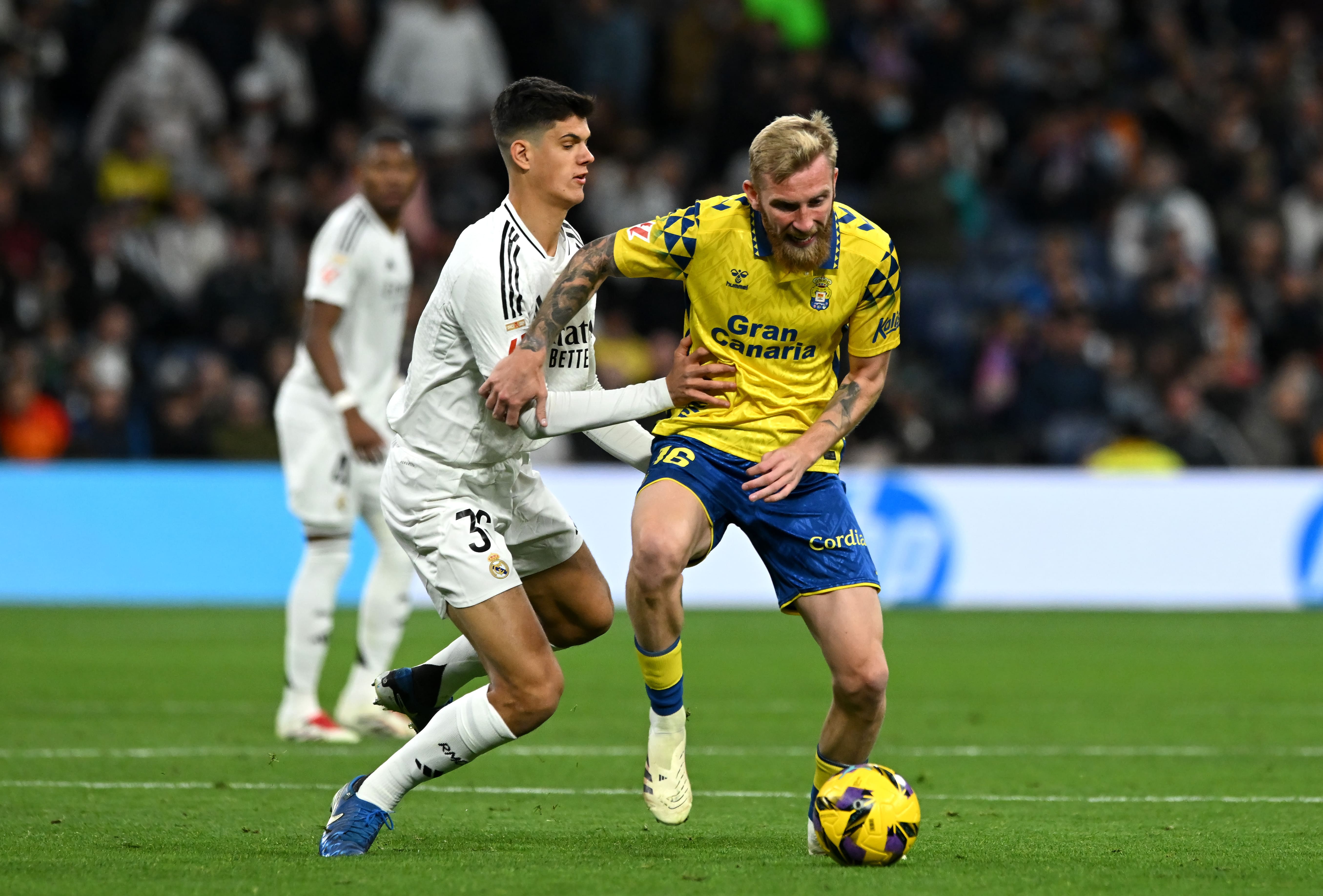 Chema Andres in action against Las Palmas last year.