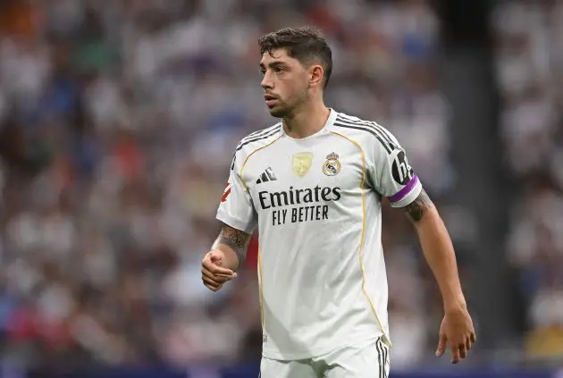 Valverde during the Madrid derby.