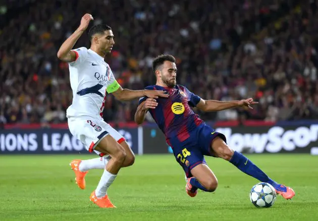 Eric Garcia defends against Hakimi