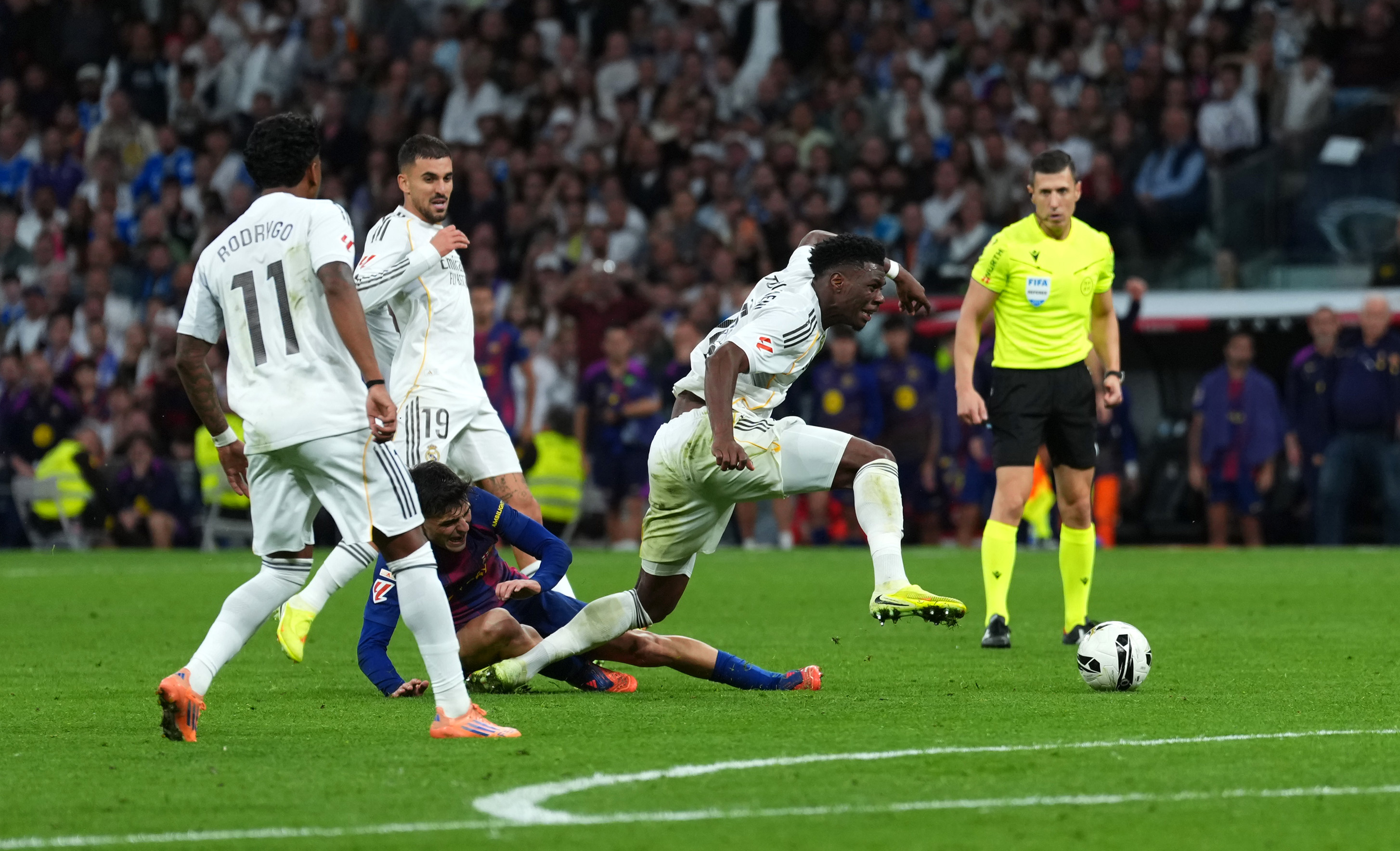 Tchouameni got the better of Pedri in midfield.
