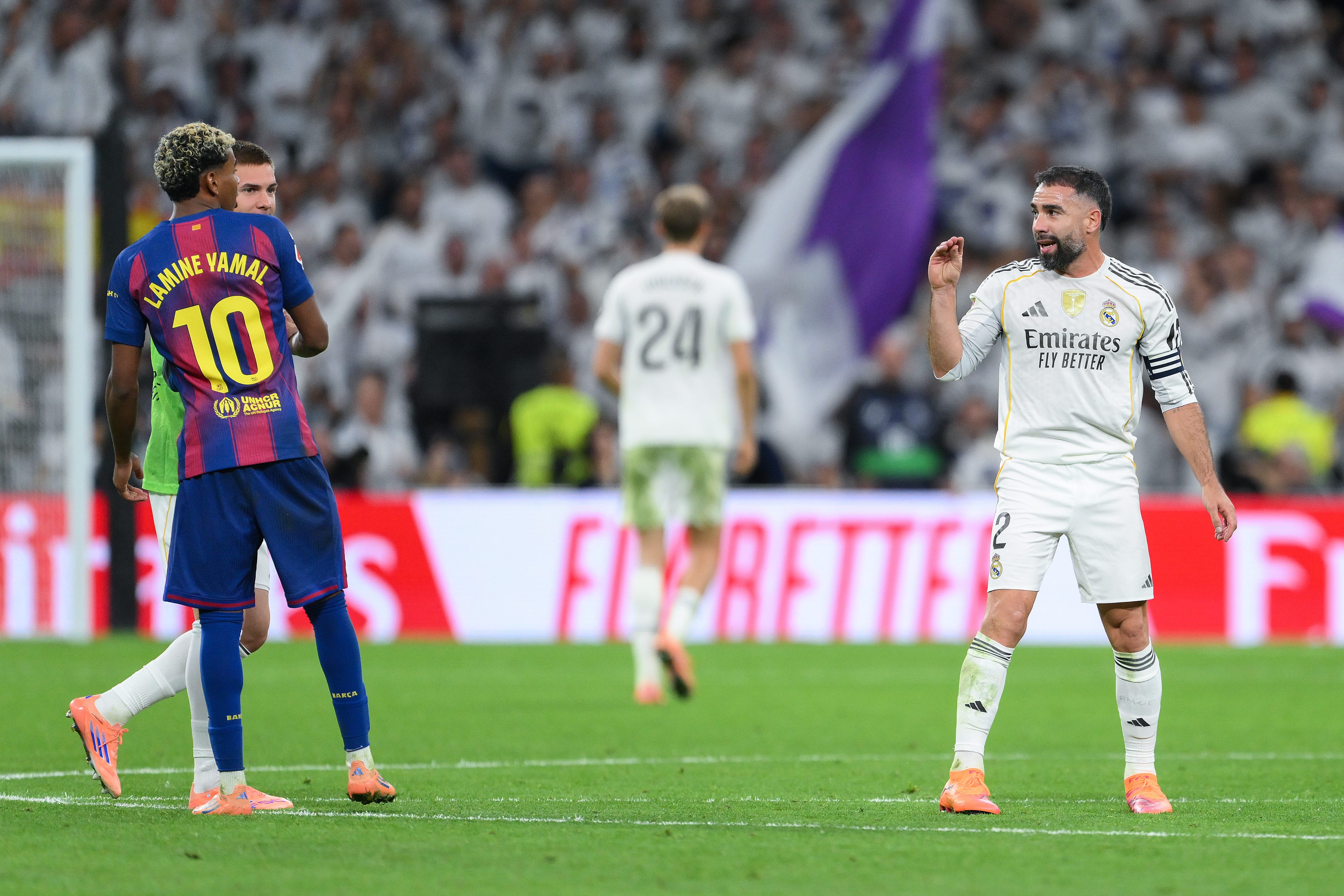 Carvajal played the final 20 minutes of El Clasico.