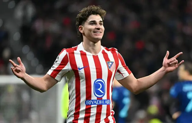 Alvarez celebrates a goal.
