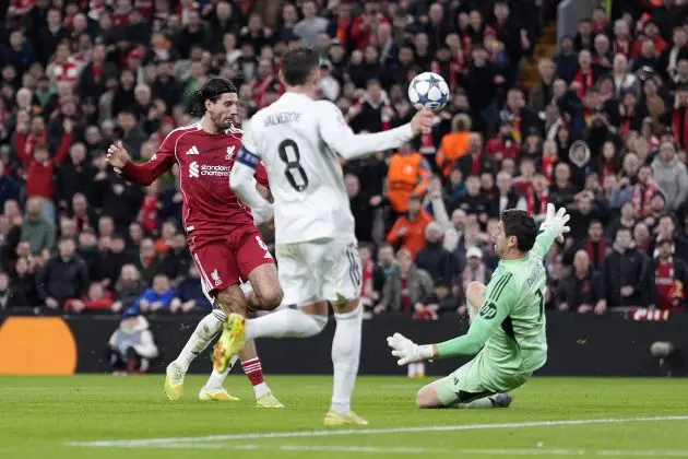 Courtois prevented a number of Liverpool goals.