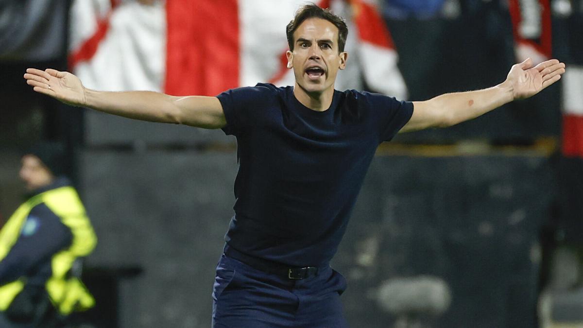 Inigo Perez left the stadium swiftly.
