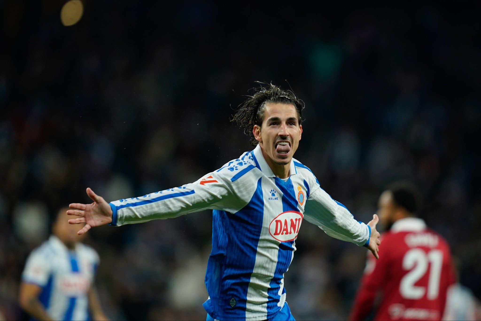 Milla celebrates with El Hilali