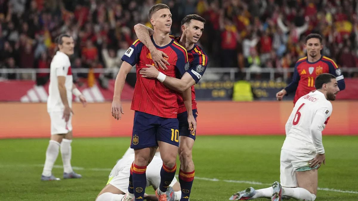 Dani Olmo put Spain ahead against Turkiye.