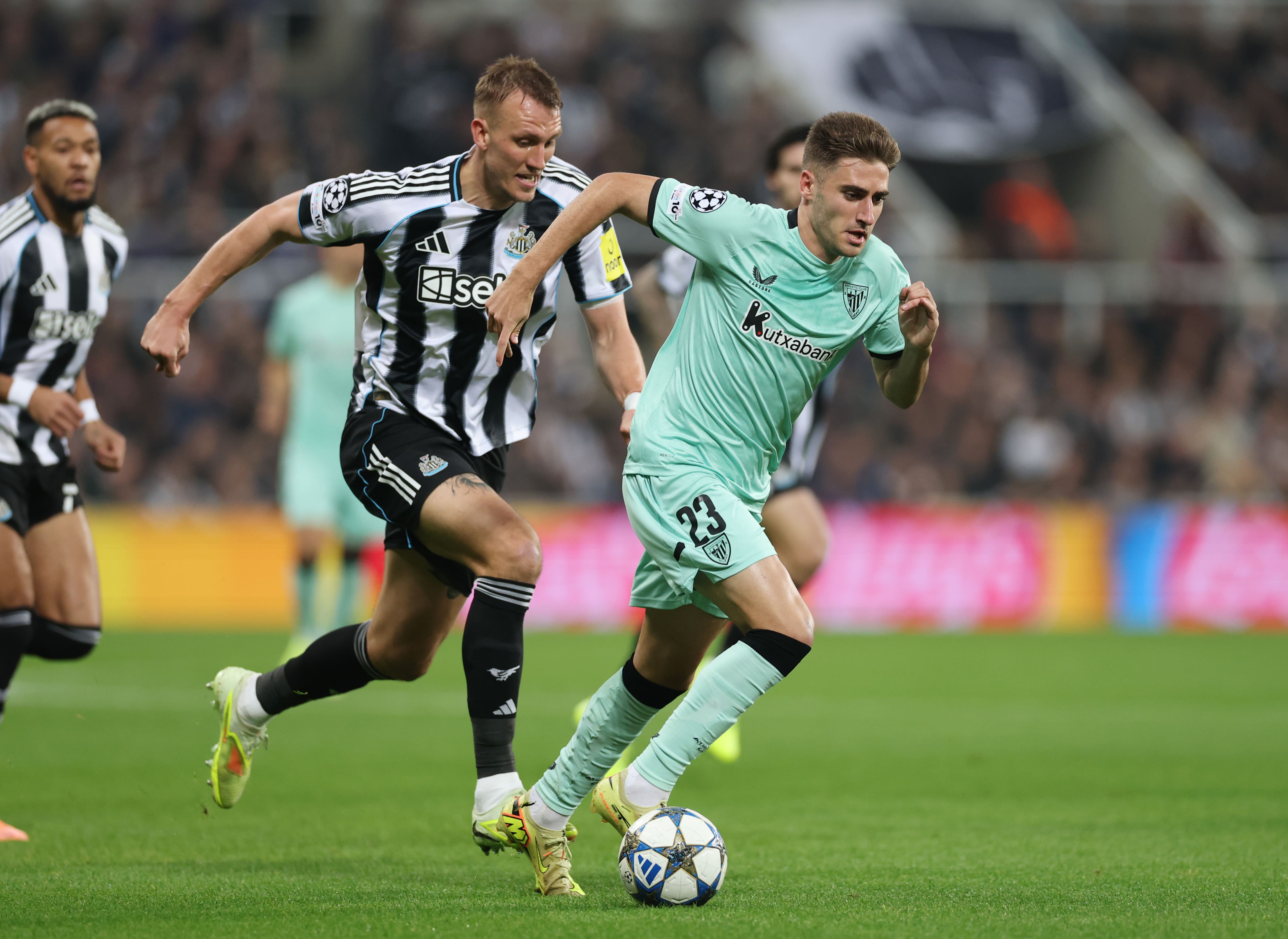 Robert Navarro in action against Newcastle