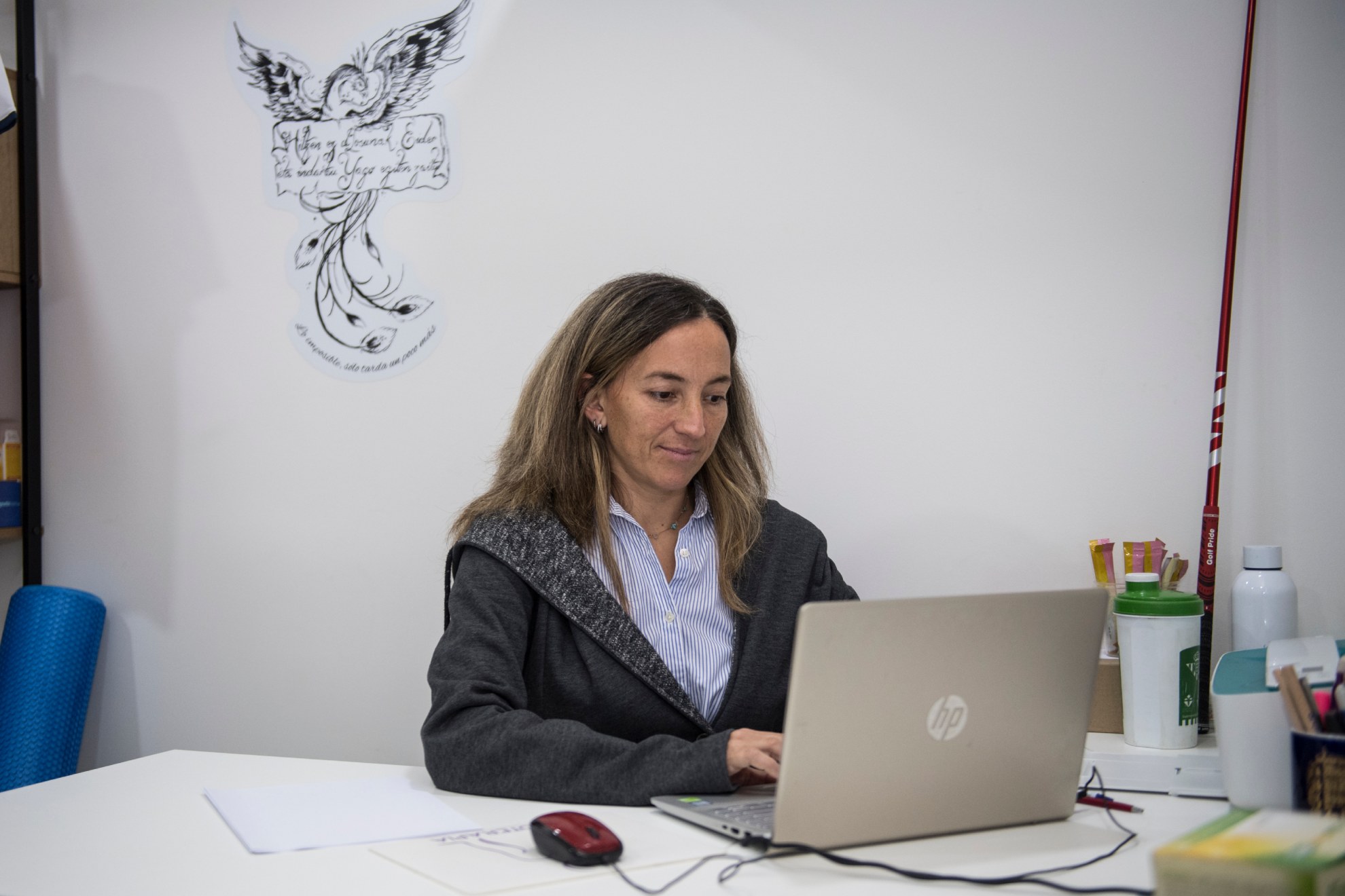 Gonzalez de Arriba in her office.