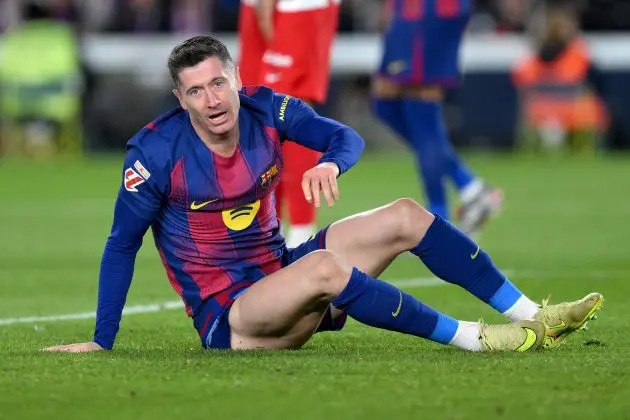 Lewandowski is no longer guaranteed a place in the starting XI.